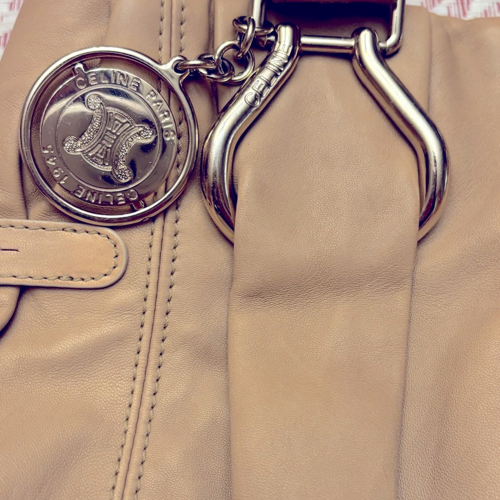 Celine Vintage Bag Tan Leather Shoulder Bag - Picture 10 of 11